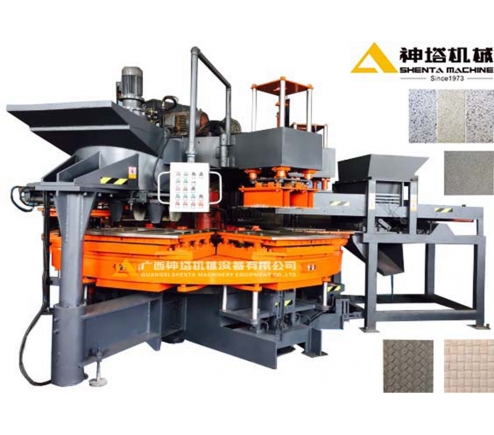 Six-Station Terrazzo Tile Machine